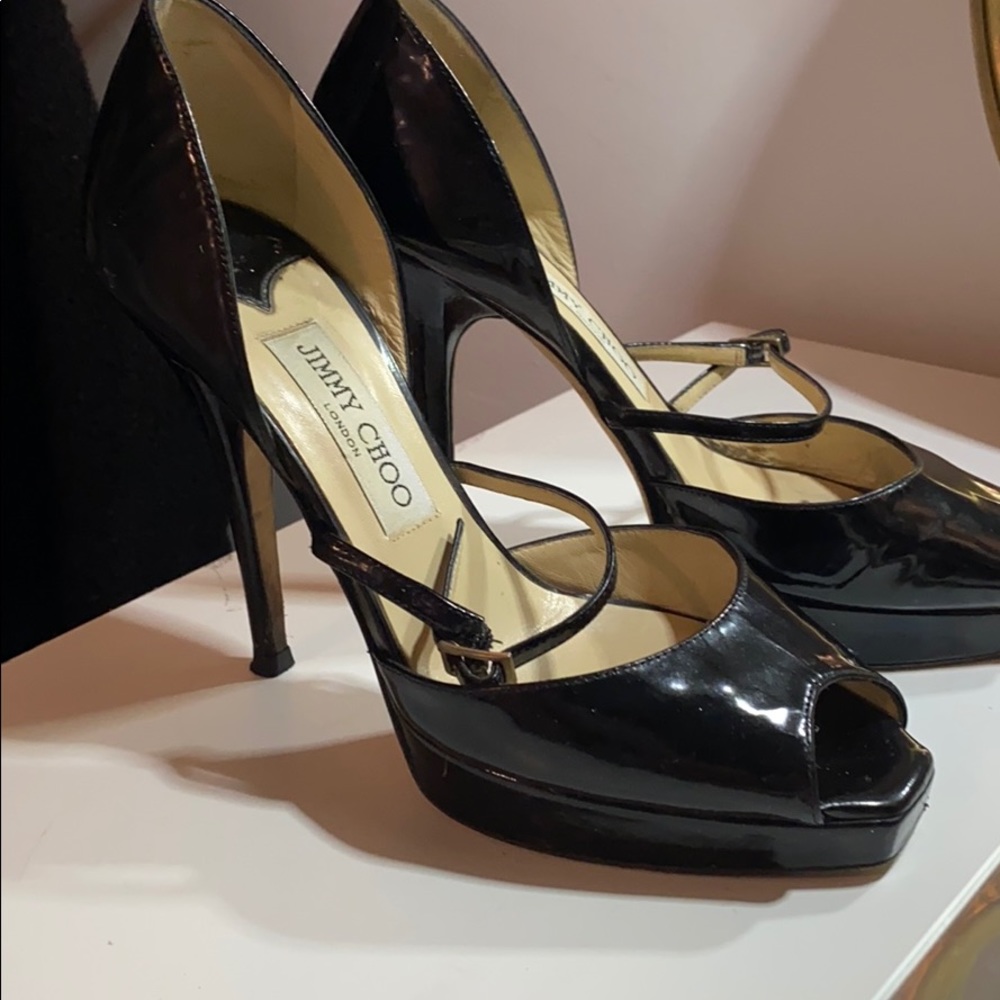 Jimmy shoe black stilettos